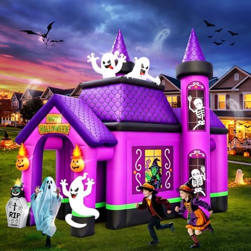 KALOLARY 12FT Ghost Halloween Inflatable Archway - additional angle