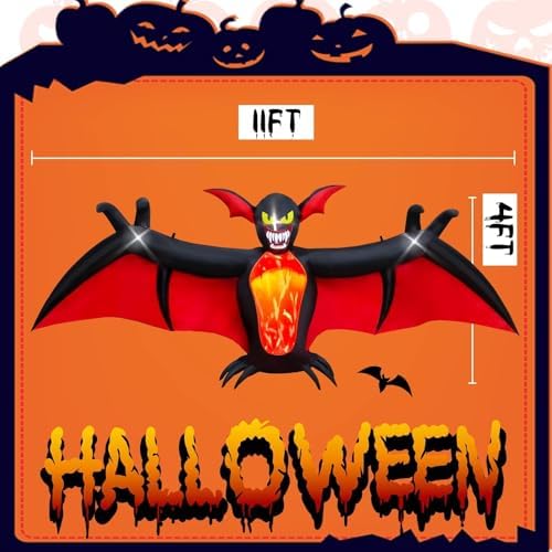 KALOLARY 10FT Pumpkin Halloween Yard Inflatable - additional angle