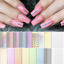 Load image into Gallery viewer, Kalolary 3D Strip Line Nail Stickers