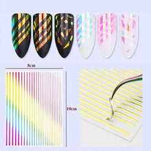 Load image into Gallery viewer, Kalolary 3D Strip Line Nail Stickers