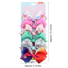 Load image into Gallery viewer, 12Pcs/Set JoJo Siwa Bows, Kalolary Hair Bows Alligator Clips for Girls Unicorn Grosgrain Ribbon Hair Barrettes Accessories, Ideal Gift for Toddler Girls