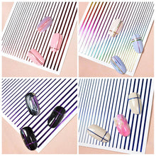 Load image into Gallery viewer, Kalolary 3D Strip Line Nail Stickers