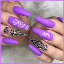 Load image into Gallery viewer, Kalolary 12 Sheets Leaves Retro Flower Nail Art Sticker