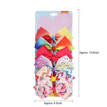 Load image into Gallery viewer, 12Pcs/Set JoJo Siwa Bows, Kalolary Hair Bows Alligator Clips for Girls Unicorn Grosgrain Ribbon Hair Barrettes Accessories, Ideal Gift for Toddler Girls