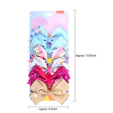 Load image into Gallery viewer, 12Set JoJo Siwa Bows, Kalolary Hair Bows Alligator Clips for Girls Unicorn Grosgrain Ribbon Hair Barrettes Accessories, Ideal Gift for Toddler Girls