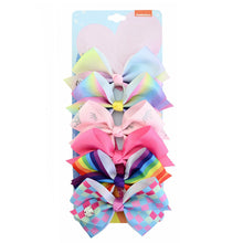 Load image into Gallery viewer, 12Pcs/Set JoJo Siwa Bows, Kalolary Hair Bows Alligator Clips for Girls Unicorn Grosgrain Ribbon Hair Barrettes Accessories, Ideal Gift for Toddler Girls