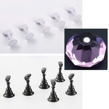 Load image into Gallery viewer, Kalolary Purple Nail Art Holder Practice Stand