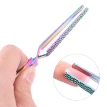 Load image into Gallery viewer, Kalolary Cuticle Cutter Pusher Stainless Steel Tweezers Tool