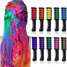 Load image into Gallery viewer, Kalolary 10 Color Temporary Hair Color Chalk Comb Set