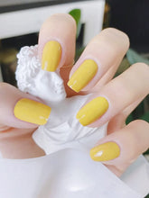 Load image into Gallery viewer, Kalolary Yellow Nail Gel Polish Strips 20 PCS