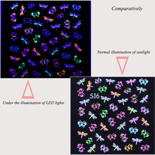 Load image into Gallery viewer, Kalolary 24Sheets Fluorescence Nail Art Stickers Decals