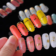 Load image into Gallery viewer, Kalolary 50PCS Transparent Nail Art Display Stand Holder with 10M Double Sided Tape