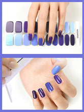 Load image into Gallery viewer, Kalolary Blue Series Nail Gel Polish Strips 20 PCS