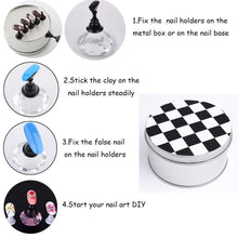 Load image into Gallery viewer, Kalolary Transparent Nail Art Holder Practice Stand