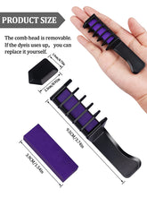 Load image into Gallery viewer, Kalolary Purple Hair Chalk Comb 10 PCS