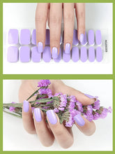 Load image into Gallery viewer, Kalolary Purple Nail Gel Polish Strips 20 PCS
