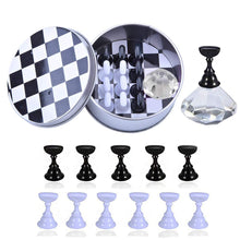 Load image into Gallery viewer, Kalolary Transparent Nail Art Holder Practice Stand