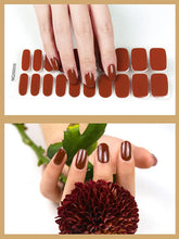 Load image into Gallery viewer, Kalolary Dark Red Series Nail Gel Polish Strips 20 PCS