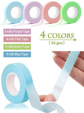 Load image into Gallery viewer, Kalolary 16 Rolls Lash Tape for Eyelash Extension with Tape Dispenser Cutter