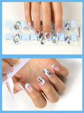 Load image into Gallery viewer, Kalolary French Blue Series Nail Gel Polish Strips 20 PCS