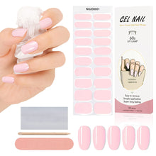 Load image into Gallery viewer, Kalolary Pink Series Nail Gel Polish Strips 20 PCS