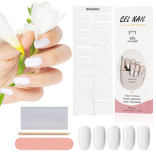 Load image into Gallery viewer, Kalolary White Series Nail Gel Polish Strips 20 PCS