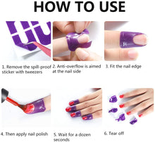 Load image into Gallery viewer, Kalolary Disposable Peel Off Sticker U-Shape Tape for Nail Art Painting140 Piece