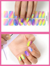 Load image into Gallery viewer, Kalolary Rainbow Nail Gel Polish Strips 20 PCS