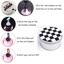 Load image into Gallery viewer, Kalolary Pink Nail Art Holder Practice Stand