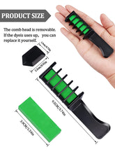 Load image into Gallery viewer, Kalolary Green & Red Hair Chalk Comb 10 PCS