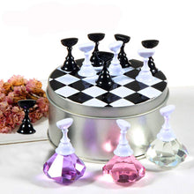Load image into Gallery viewer, Kalolary Transparent Nail Art Holder Practice Stand