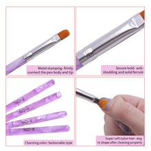 Load image into Gallery viewer, Kalolary 7 PCS UV Gel Nail Brush