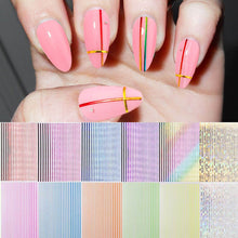 Load image into Gallery viewer, Kalolary 3D Strip Line Nail Stickers