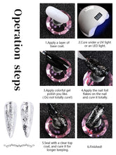 Load image into Gallery viewer, Kalolary Gold Foil Flakes Silver Flakes for Nails 2 Boxes
