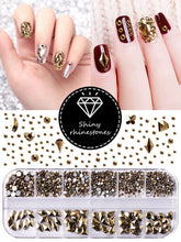 Load image into Gallery viewer, KALOLARY Mineral Gold Diamond Rhinestones