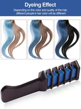 Load image into Gallery viewer, Kalolary Blue Hair Chalk Comb 10 PCS