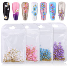 Load image into Gallery viewer, Kalolary 3D Flower Nail Charms Rhinestone