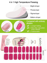 Load image into Gallery viewer, Kalolary Purple Glitter Series Nail Gel Polish Strips 20 PCS