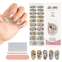 Load image into Gallery viewer, Kalolary Floral Series Nail Gel Polish Strips 20 PCS