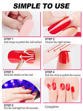 Load image into Gallery viewer, Kalolary Blue Series Nail Gel Polish Strips 20 PCS