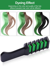 Load image into Gallery viewer, Kalolary Green Hair Chalk Comb 10 PCS