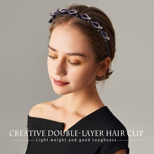 Load image into Gallery viewer, Kalolary 3 Pcs Rhinestone Fashion Headbands Double Bangs Hairstyle Hairpin Headbands