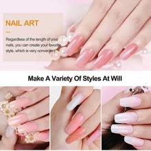 Load image into Gallery viewer, Kalolary 100 PCS Clear Nail Extension Form Tips Dual Nail Mold Full Cover UV Gel Tools