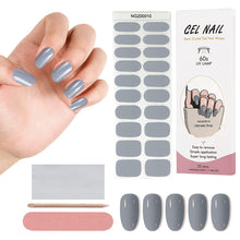 Load image into Gallery viewer, Kalolary Gray Series Nail Gel Polish Strips 20 PCS
