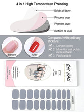 Load image into Gallery viewer, Kalolary Gray Series Nail Gel Polish Strips 20 PCS