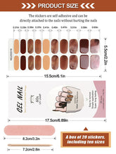 Load image into Gallery viewer, Kalolary Amber Series Nail Gel Polish Strips 20 PCS
