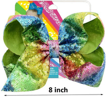 Load image into Gallery viewer, Kalolary Large Hair Bows Alligator Clips Grosgrain Ribbon Hair Barrettes Accessories