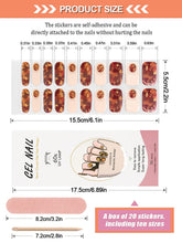 Load image into Gallery viewer, Kalolary French Amber Series Nail Gel Polish Strips 20 PCS