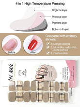 Load image into Gallery viewer, Kalolary Gray Plaid Series Nail Gel Polish Strips 20 PCS