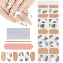 Load image into Gallery viewer, Kalolary Blue Rose Series Nail Gel Polish Strips 20 PCS